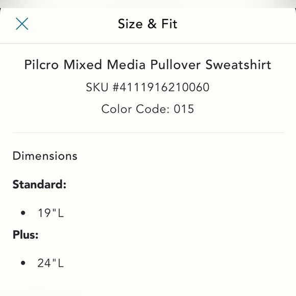 Anthropologie Pilcro Mixed Media Pullover Patchwork Cropped Sweatshirt Sweater - Picture 5 of 5